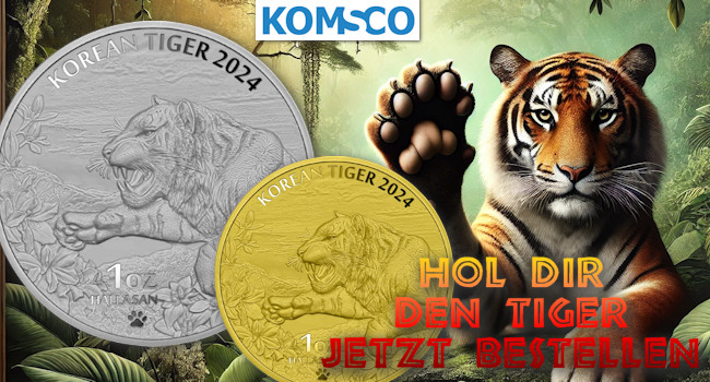 Koreanischer Tiger 2024: Gold & Silber